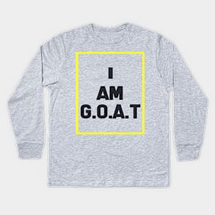 I am Goat Kids Long Sleeve T-Shirt